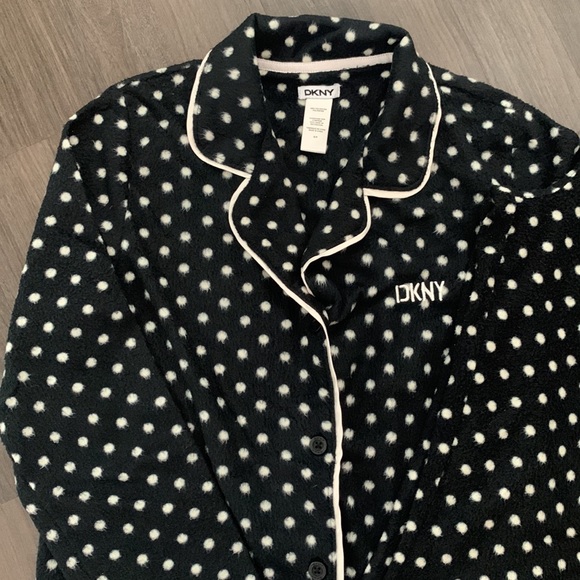 DKNY Polka Dot Cozy PJ Set - Picture 2 of 9